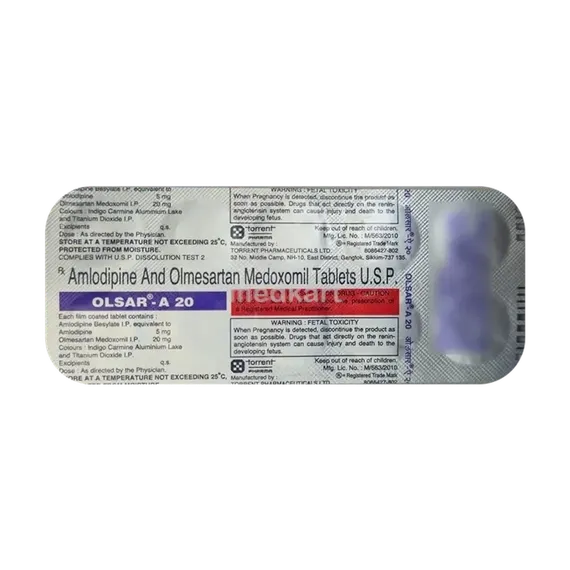 olsar a 20mg tablet 10's